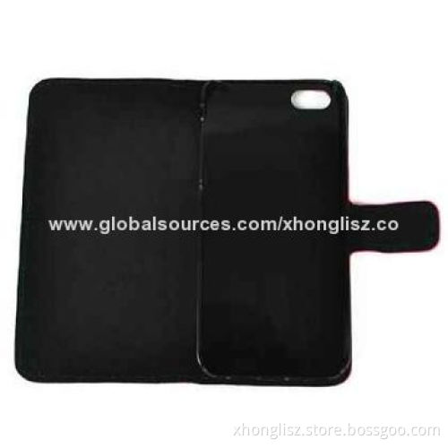 Luxury Wallet Leopard Leather Fip Case Cover for iPhone 5/5S, OEM and ODM Orders Welcomed